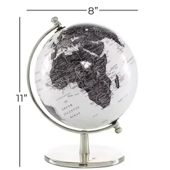 Outlet Kirklands Home Black and White Aluminum Globe