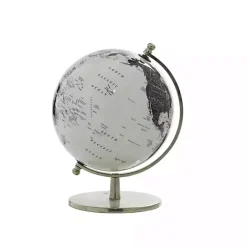Outlet Kirklands Home Black and White Aluminum Globe