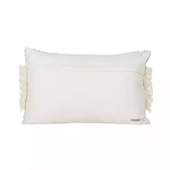 Clearance Kirklands Home Black and White Boho Print Lumbar Pillow