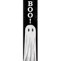 Online Kirklands Home Black and White Boo Ghost Porch Board
