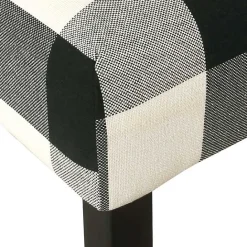 Outlet Kirklands Home Black and White Buffalo Check Counter Stool