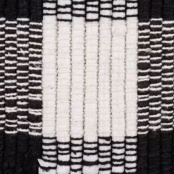 Clearance Kirklands Home and White Buffalo Check Accent Rug Black