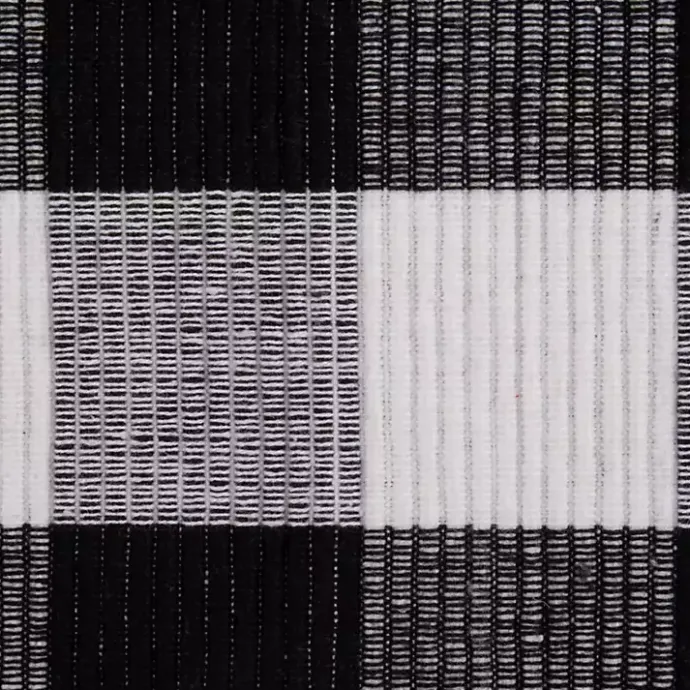 Best Kirklands Home and White Buffalo Check Placemats, Set of 6 Black