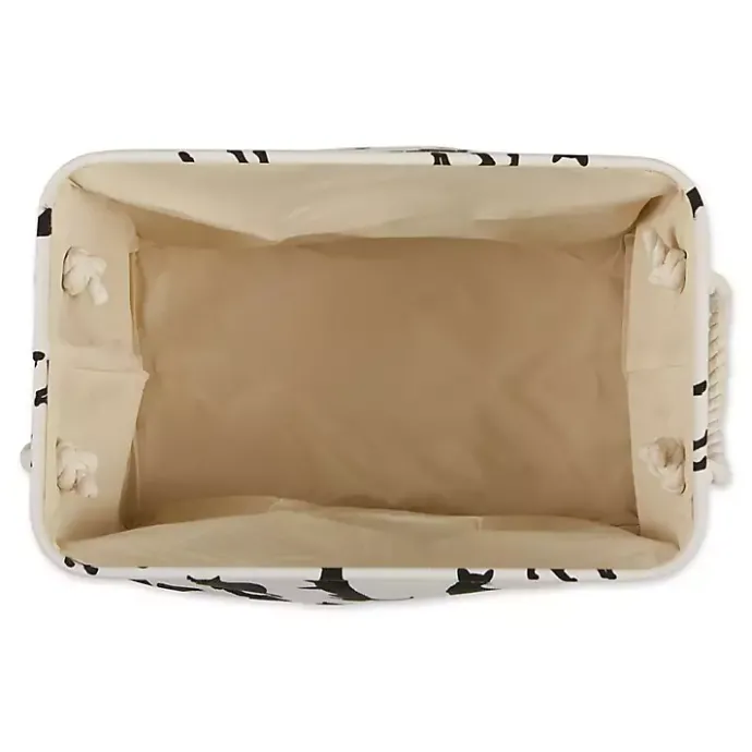 Online Kirklands Home Black and White Cat Rectangular Pet Bin