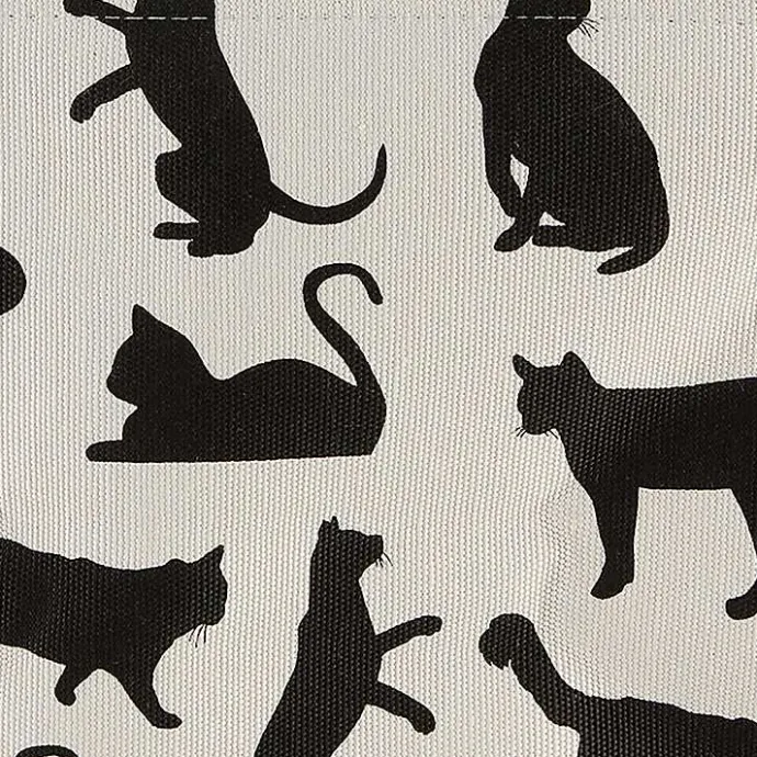 Online Kirklands Home Black and White Cat Rectangular Pet Bin