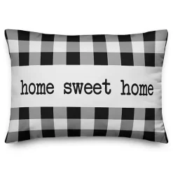 Outlet Kirklands Home Black and White Home Sweet Home Pillow