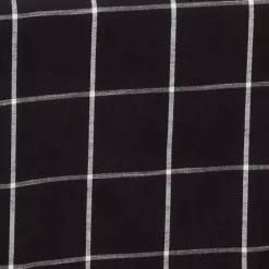 Sale Kirklands Home Black and White Plaid Cotton Napkins, Set of 4