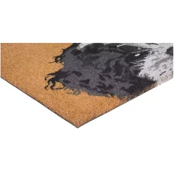 Best Kirklands Home Black and White Shih Tzu Hello Doormat