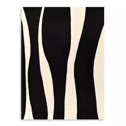 Kirklands Home Black and White Striped Canvas Art Print Multi