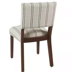 Online Kirklands Home Black and Striped Dining Chairs, Set of 2 White