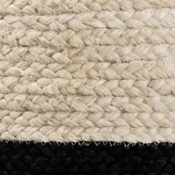 Sale Kirklands Home Black and White Woven Basket with Tassel, 19 in.