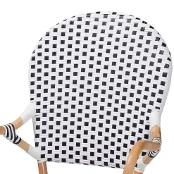 Clearance Kirklands Home Black and White Woven Dining Chairs, Set of 2