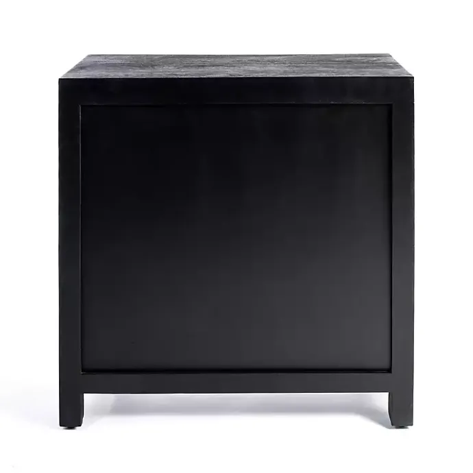 Sale Kirklands Home Arch Cane and Wood Cabinet Black