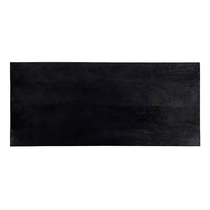 Sale Kirklands Home Arch Cane and Wood Cabinet Black