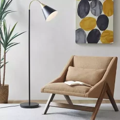 Clearance Kirklands Home Arched Cone Shade Floor Lamp Black