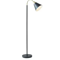 Clearance Kirklands Home Arched Cone Shade Floor Lamp Black