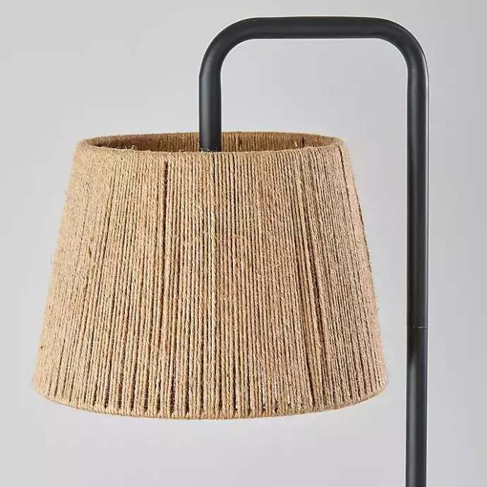 Discount Kirklands Home Arched Rope Lampshade Floor Lamp Black