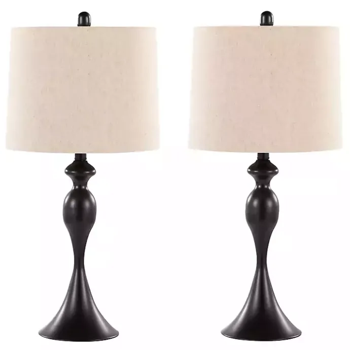 Discount Kirklands Home Ashland Table Lamps, Set of 2 Black