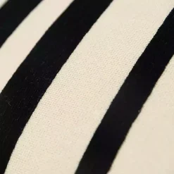 Kirklands Home Black Asymmetrical Linear Throw Pillow