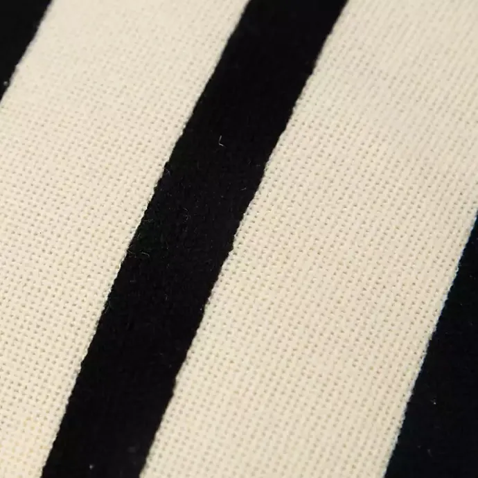 Kirklands Home Black Asymmetrical Linear Throw Pillow