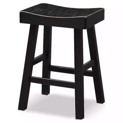 Online Kirklands Home Backless Cooper Counter Stools, Set of 2 Black