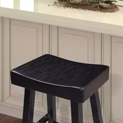 Online Kirklands Home Backless Cooper Counter Stools, Set of 2 Black