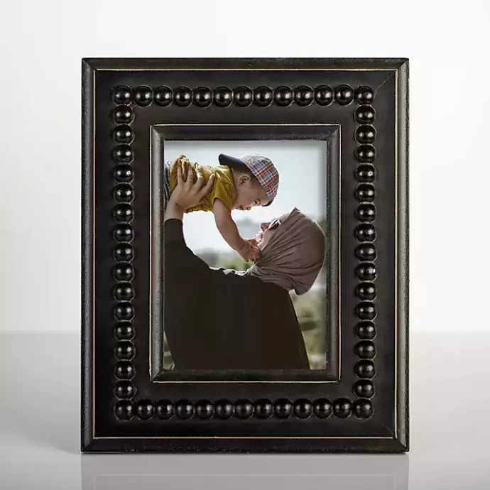 Clearance Kirklands Home Beaded Wood Picture Frame, 5x7 Black