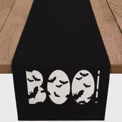 Best Kirklands Home Black Boo Bats Table Runner, 72 in.