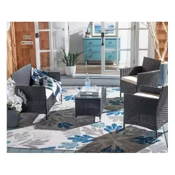 Best Kirklands Home Black Box Wicker 4-pc. Outdoor Living Set