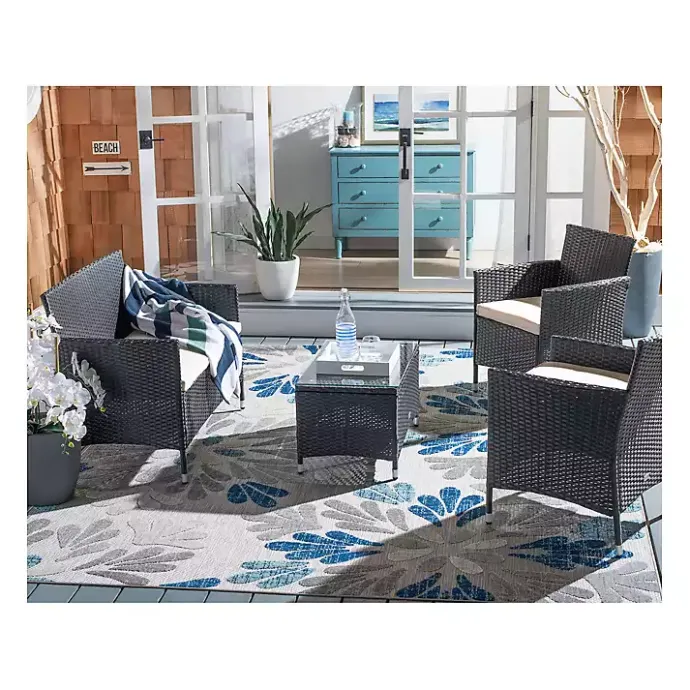 Best Kirklands Home Black Box Wicker 4-pc. Outdoor Living Set