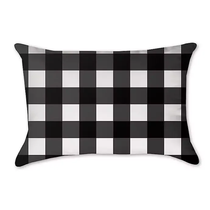 Sale Kirklands Home Black Buffalo Check Accent Pillow
