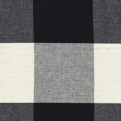 Kirklands Home Buffalo Check Dining Chairs, Set of 2 Black