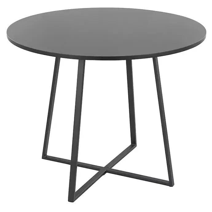 Best Kirklands Home Canary Cosmo Round Dining Table Black