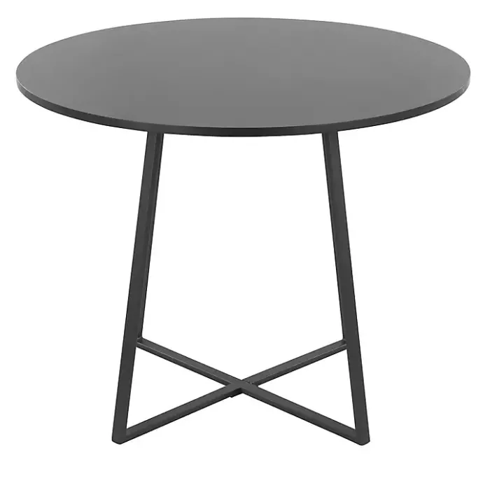 Best Kirklands Home Canary Cosmo Round Dining Table Black