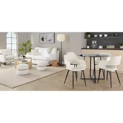 Best Kirklands Home Canary Cosmo Round Dining Table Black