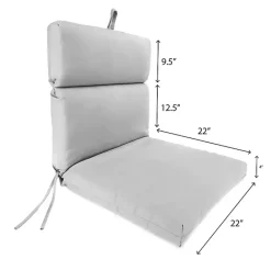 Clearance Kirklands Home Canvas French Edge Outdoor Chair Cushion Black