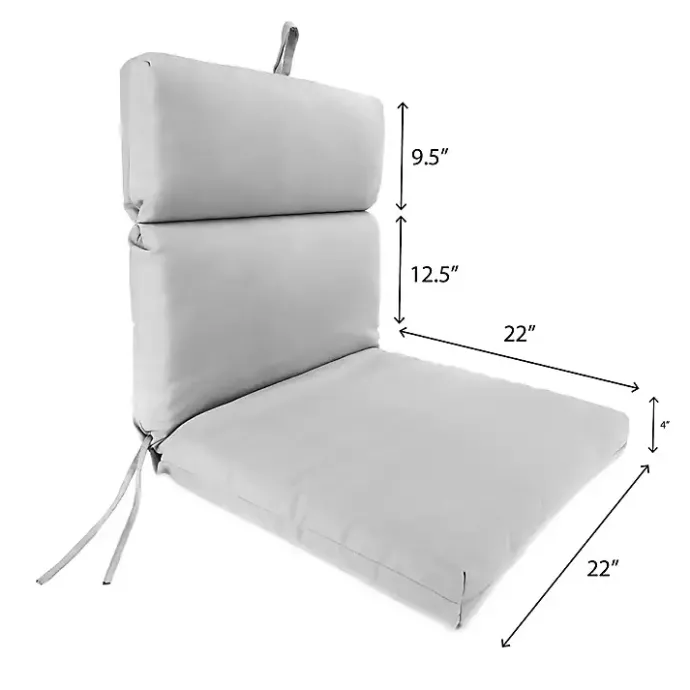 Clearance Kirklands Home Canvas French Edge Outdoor Chair Cushion Black