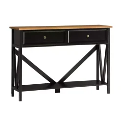 Outlet Kirklands Home Cara Console Table Black