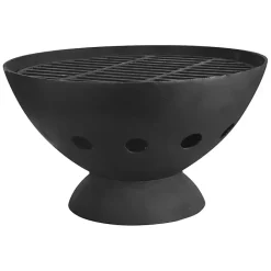 Hot Kirklands Home Cast Iron Grill Top Fire Pit Black