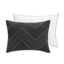 Discount Kirklands Home Chevron Full/Queen 3-pc. Coverlet Set Black