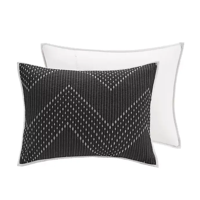 Discount Kirklands Home Chevron Full/Queen 3-pc. Coverlet Set Black