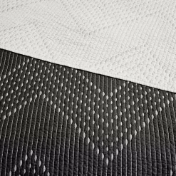 Discount Kirklands Home Chevron Full/Queen 3-pc. Coverlet Set Black