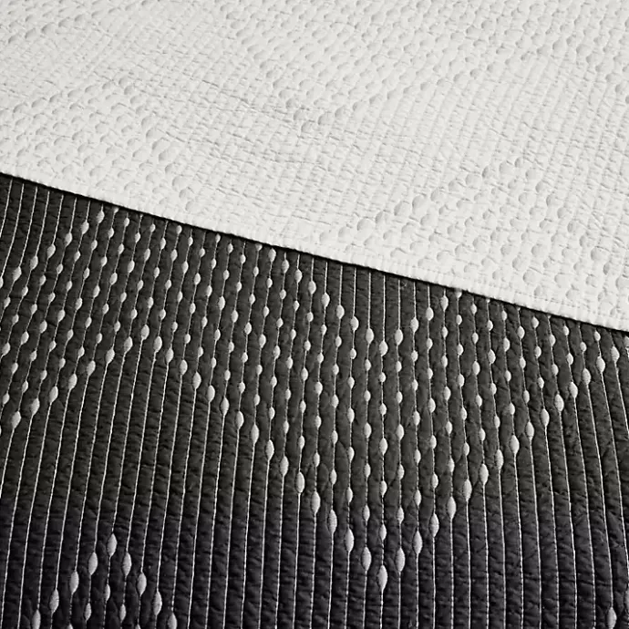 Discount Kirklands Home Chevron Full/Queen 3-pc. Coverlet Set Black