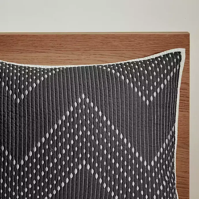 Discount Kirklands Home Chevron Full/Queen 3-pc. Coverlet Set Black