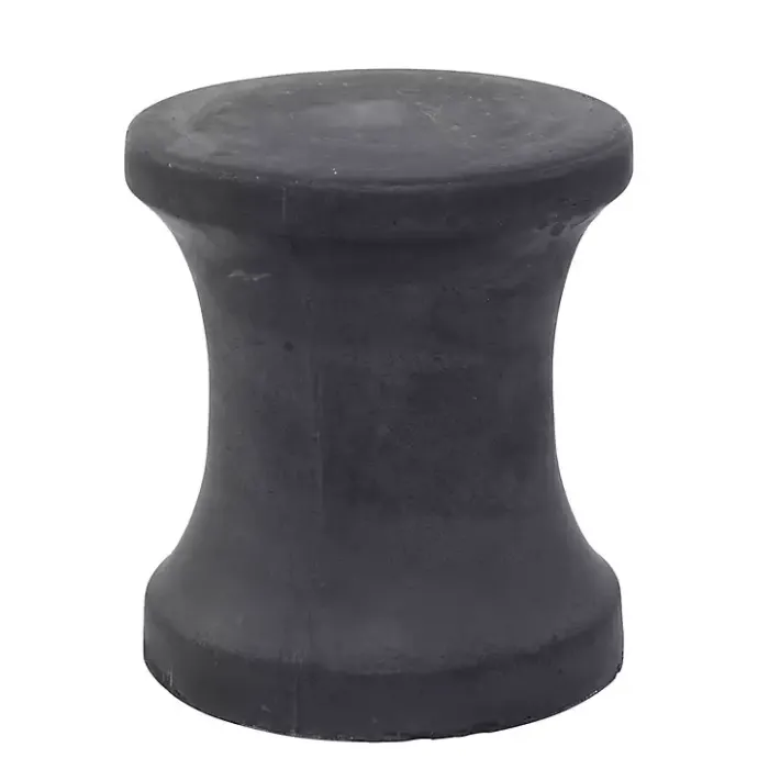 Discount Kirklands Home Clay Hourglass Accent Table Black