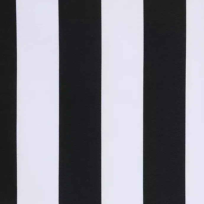 Clearance Kirklands Home Black Coastal Stripe Outdoor Curtain Panel, 84 in.