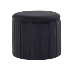 Best Kirklands Home Collapsible Storage Ottoman Black