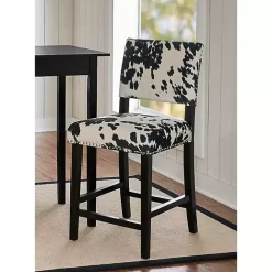 Discount Kirklands Home Cora Udder Madness Counter Stool Black