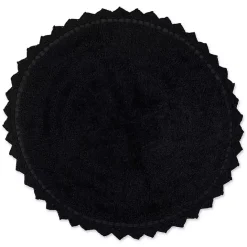 Outlet Kirklands Home Crochet Round Bath Mat Black