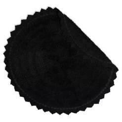 Outlet Kirklands Home Crochet Round Bath Mat Black